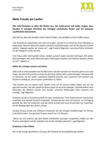 Vorschau Bild von Fitstation Presseaussendung