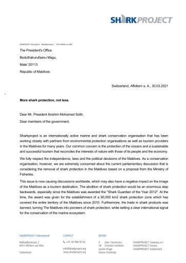 Vorschau Bild von Letter to the Government of the Maldives