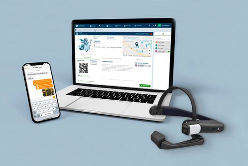 Vorschau Bild von Die Workheld Software auf Tablet, Laptop und
Datenbrille