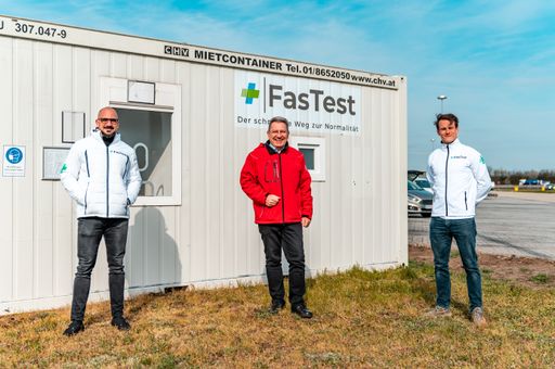 Eröffnung Teststraße in Nickelsdorf