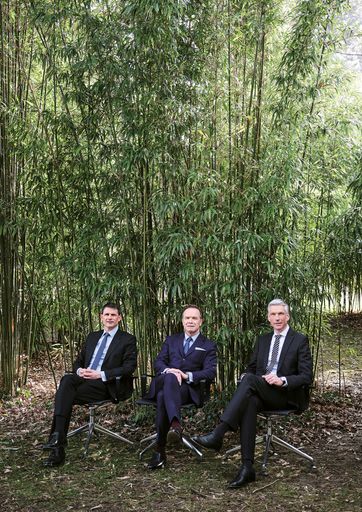 v.l.n.r. Patric Thate, Thomas G. Winkler, Martin
Löcker