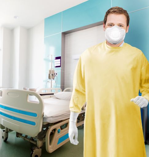 Vorschau Bild von Mit dem zertifizierten Mehrweg-Schutzmantel werden
auch außerhalb der OPs Einwegprodukte optimal ersetzt.