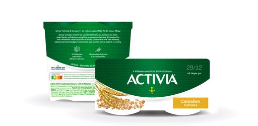 Vorschau Bild von Activia Joghurts mit “Oft Länger Gut“ Hinweis