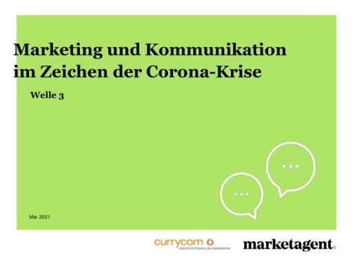 Vorschau Bild von Gratis Studiendownload: Marketing und Kommunikation im Zeichen von Corona - Welle 3
