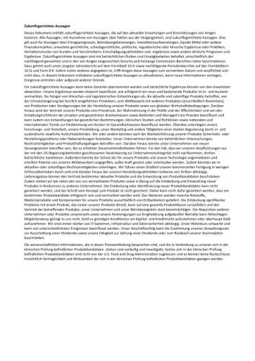 Vorschau Bild von Informationen zu zukunftsgerichteten Aussagen