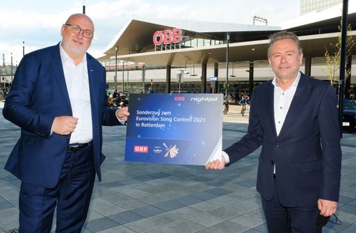 v.l.n.r. ÖBB-CEO Andreas Matthä und ORF Generaldirektor Alexander
Wrabetz