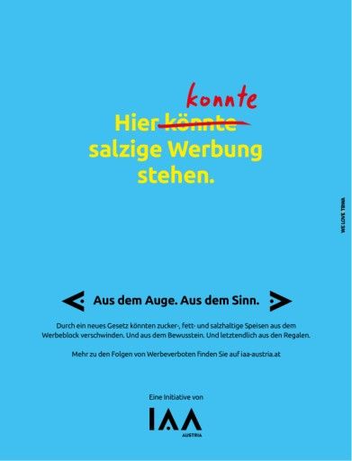 Vorschau Bild von Sujets der neuen Kampagne "Aus dem Auge. Aus dem Sinn"