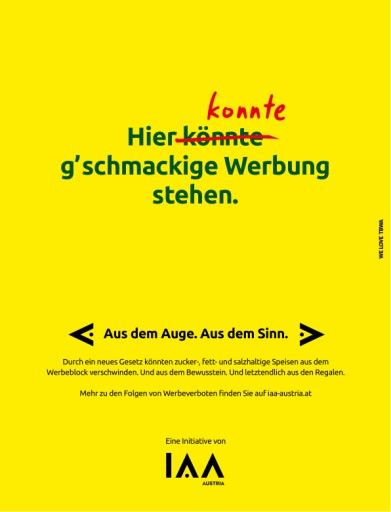 Vorschau Bild von Sujets der neuen Kampagne "Aus dem Auge. Aus dem Sinn"