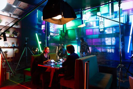 Vorschau Bild von Videodreh der Band Bilderbuch im Virtual Production
Studio Vienna