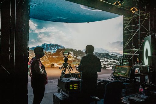 Vorschau Bild von Technik-Set-up im Virtual Production Studio Vienna