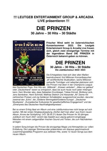 Vorschau Bild von DIE PRINZEN -30 Jahre - 30 Hits - 30 Städte