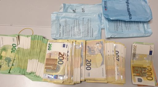 Sichergestelltes Bargeld