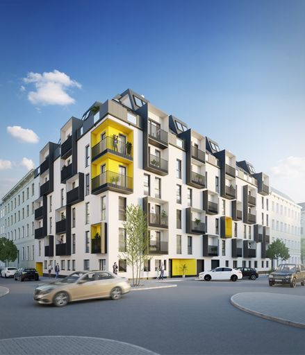 67 Neubauwohnungen entstehen bis August 2022 in der
Albrechtskreithgasse 32.
