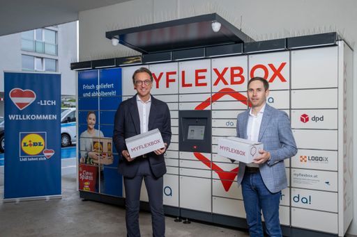 v.l.n.r.: Leonhard Schitter, Generaldirektor, CEO
Salzburg AG, Alessandro Wolf, Vorsitzender der Geschäftsleitung Lidl
Österreich