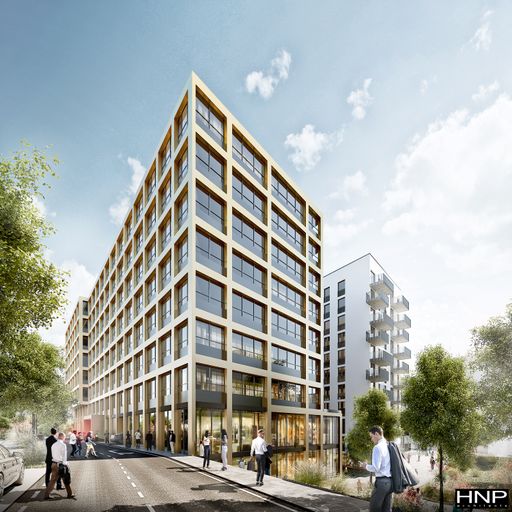 Blick von der Quartierstraße auf den Bauplatz 9A