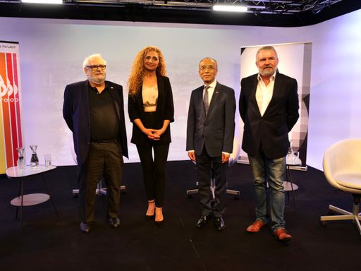 Vorschau Bild von Fred Turnheim, Eser Akbaba, Li Xiaosi und Christian
Jungwirth (v.l.n.r.).