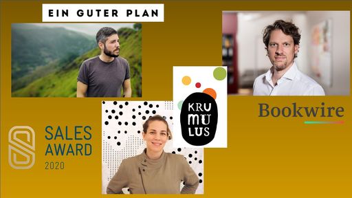 v.l.n.r.: Jan Lenarz, Ein guter Plan (Berlin); Anna Morlinghaus,
KRUMULUS - Buchhandlung, Galerie und Druckwerkstatt für Kinder
(Berlin); Jens Klingelhöfer, BOOKWIRE - Partner in Digital
Publishing (Frankfurt)