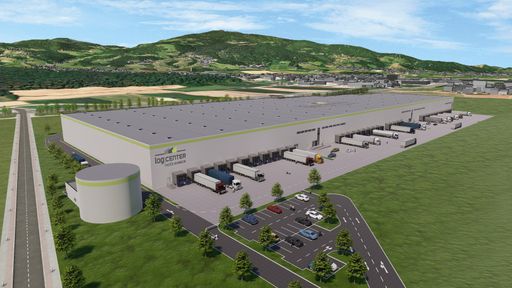  Das neue Log Center Maribor liegt verkehrsgünstig
am Knoten der slowenischen Autobahnen A1 und A4.