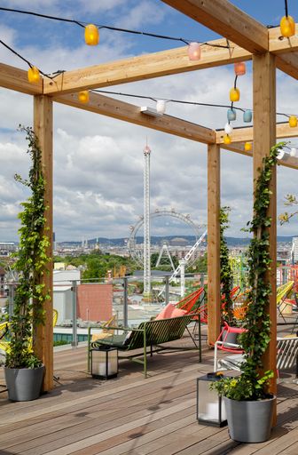 Vorschau Bild von Blick vom Zoku Vienna über den Wiener Prater