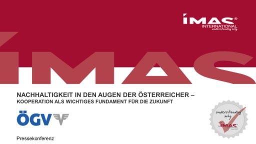 Vorschau Bild von IMAS-Studie 2021 zur Nachhaltigkeit im Auftrag des ÖGV