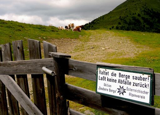 Bereits seit 1970 gibt es im Alpenverein die Aktion
„Saubere Berge“ mit unterschiedlichsten Initiativen und Projekten.