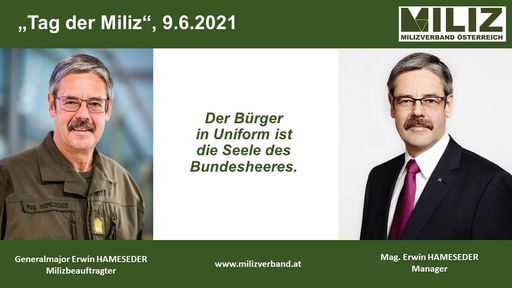 Vorschau Bild von Tag der MILIZ - Generalmajor Mag. Erwin HAMESEDER,
Manager, RAIFFEISEN