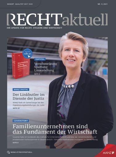 Vorschau Bild von RECHTaktuell 3/2021: Der Linkbutler von MANZ im
Dienste der Justiz