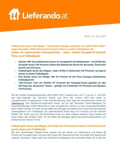 Vorschau Bild von Pressemeldung EM Umfrage