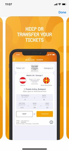 Fälschungs- und Weitergabe sicheres Ticket am Handy
