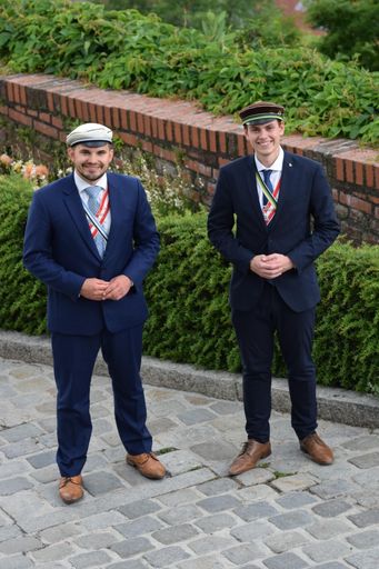 MKV-Bundesjugendobmann Wolf Steinhäusl (links) und
sein designierter Nachfolger Moritz Mittermann (rechts im Bild)
