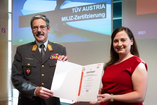 TÜV Austria Miliz Zertifizierung am 21 06 2021 im
Raiffeisen-Haus