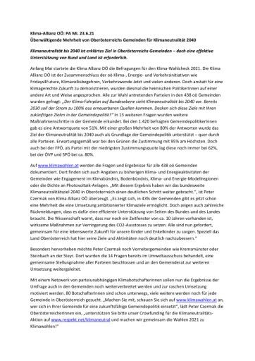 Vorschau Bild von Aussendung mit Detailinformationen