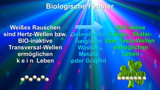 Vorschau Bild von Schema: Umsetzung des "Weißen Rauschens" via Wasser
oder Metall in bioaktive Längswellen.