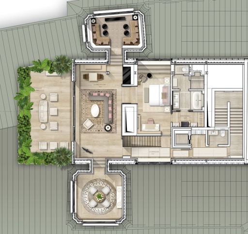 Vorschau Bild von Grundriss Sky Suite Hotel Sacher Salzburg