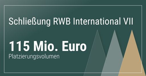 Über 5.000 Privatanleger investieren mehr als 115 Millionen Euro
in den Private-Equity-Dachfonds RWB International VII / RWB schließt
Private-Equity-Dachfonds mit 115 Millionen Euro weit über den
Erwartungen und startet Nachfolgeprodukt RWB International 8 /
Weiterer Text über ots und www.presseportal.de/nr/122777 / Die
Verwendung dieses Bildes ist für redaktionelle Zwecke unter
Beachtung ggf. genannter Nutzungsbedingungen honorarfrei.
Veröffentlichung bitte mit Bildrechte-Hinweis.