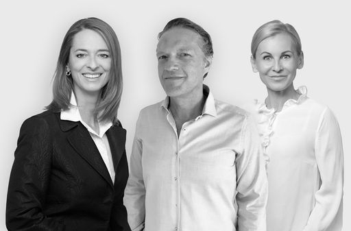 Nach dem Verkauf seiner C3-Anteile an Burda wird
Content-Marketing-Pionier und C3-Gründer Lukas Kircher in Österreich
exklusiv bei COPE die Rolle des Chief Creative Consultants
übernehmen. Hier in einer Collage zu sehen mit den beiden
Geschäftsführerinnen von COPE - Xenia Daum (l.) und Eva Maria Kubin
(r.).