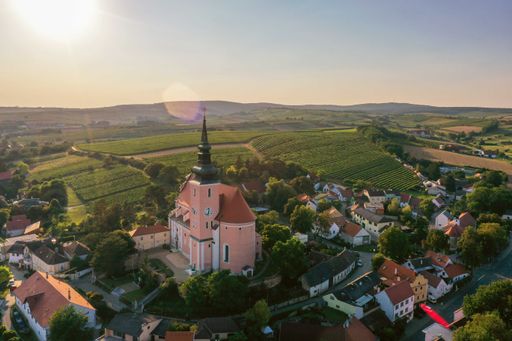 Vorschau Bild von Luftbild von Poysdorf mit Kellergassen