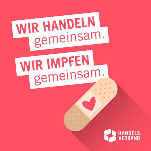 Sujet der Impfkampagne des österreichischen handels