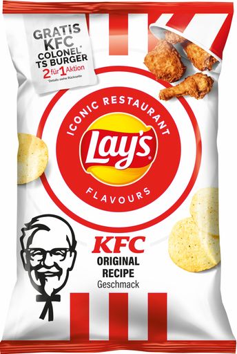 Lay's, die Nummer-1-Chips-Marke der Welt, mischt mit seinen Lay's
Iconic Restaurant Flavours die Snack-Welt auf. Mit zwei neuen und
individuellen Chips-Sorten kombiniert der beliebte
Snackartikel-Hersteller seine heiß begehrten Chips mit zwei der
beliebtesten Restaurants der Welt: KFC und Subway - das gab's noch
nie zuvor. Doppelt lecker: Die frischen Geschmacksrichtungen kommen
mit einem 2-für-1-Restaurantgutschein. / Weiterer Text über ots und
www.presseportal.de/nr/58045 / Die Verwendung dieses Bildes ist für
redaktionelle Zwecke unter Beachtung ggf. genannter
Nutzungsbedingungen honorarfrei. Veröffentlichung bitte mit
Bildrechte-Hinweis.