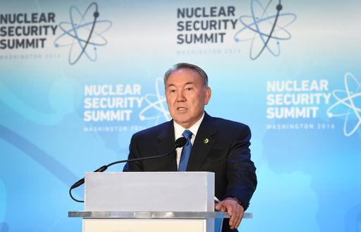  Kasachstans erster Präsident Nursultan Nasarbajew
