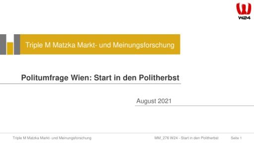 Vorschau Bild von Stadtbarometer August 2021