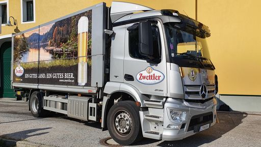 Vorschau Bild von Die Privatbrauerei Zwettl setzt mit dem CarEye®
Safety Angle ein Zeichen für die Sicherheit der Flotte