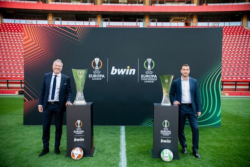 bwin hat eine wegweisende Partnerschaft mit der UEFA
abgeschlossen und wird für die nächsten drei Spielzeiten Offizieller
Partner sowohl der UEFA Europa League als auch der neuen UEFA Europa
Conference League. Die Partnerschaft unterstreicht die Position von
bwin als weltweit führenden Anbieter von verantwortungsvollen
Sportwetten und sorgt für eine prominente Markenpräsenz in den
regulierten Wettmärkten rund um den Globus. / Weiterer Text über ots
und www.presseportal.de/nr/105672 / Die Verwendung dieses Bildes ist
für redaktionelle Zwecke unter Beachtung ggf. genannter
Nutzungsbedingungen honorarfrei. Veröffentlichung bitte mit
Bildrechte-Hinweis.