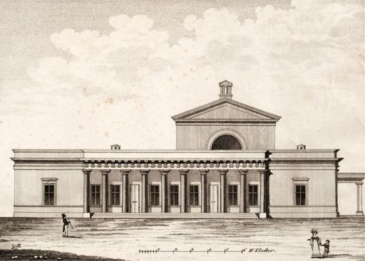  Das Frauenbad nach der Eröffnung, Stich aus der
Beschreibung von M. J. Mayer, 1821_© Rollettmuseum; Foto Arnulf
Rainer Museum_Robert Zahornicky