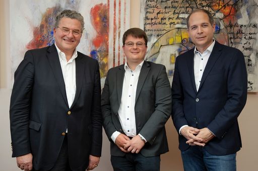  Mag. Stefan Liechtenstein, GF Valnon Holding + Mag.
Albin Skasa, CEO medaia + Dr. Michael Tripolt, Gründer medaia GmbH