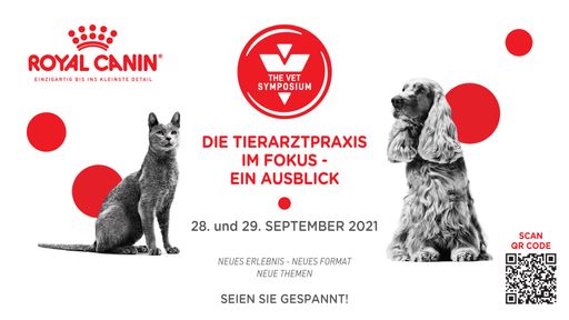 Am 28. und 29. September 2021 findet das ROYAL CANIN® Vet
Symposium 2021 statt. / ROYAL CANIN® Vet Symposium 2021 macht
Tierärzte fit für die Zukunft / Weiterer Text über ots und
www.presseportal.de/nr/106222 / Die Verwendung dieses Bildes ist für
redaktionelle Zwecke unter Beachtung ggf. genannter
Nutzungsbedingungen honorarfrei. Veröffentlichung bitte mit
Bildrechte-Hinweis.