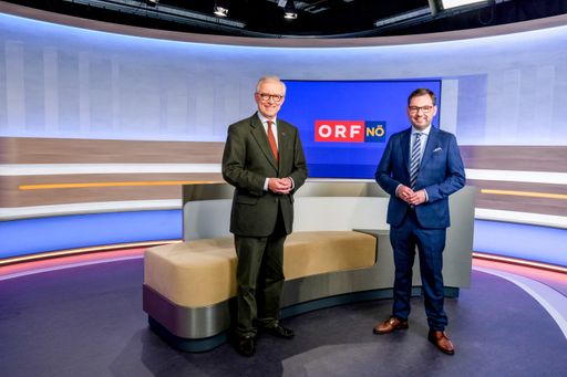 Norbert Gollinger und Robert Ziegler im NÖ heute Studio