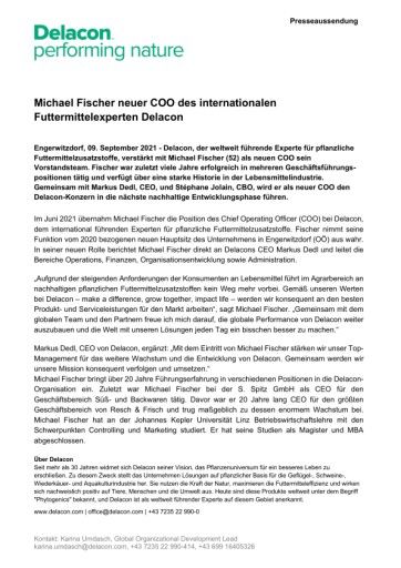 Vorschau Bild von Presseaussendung Delacon (Michael Fischer neuer COO)
