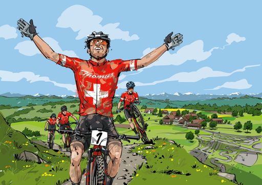 Vorschau Bild von Illustration of the successful 2021 season of Mathias Flückiger
by Gavin Patterson / Weiterer Text über ots und
www.presseportal.ch/de/nr/100087257 / Die Verwendung dieses Bildes
ist für redaktionelle Zwecke honorarfrei. Veröffentlichung bitte
unter Quellenangabe: "obs/Thömus AG"