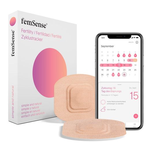 femSense® erkennt an deiner Körpertemperatur, wann du fruchtbar
bist und wann nicht.